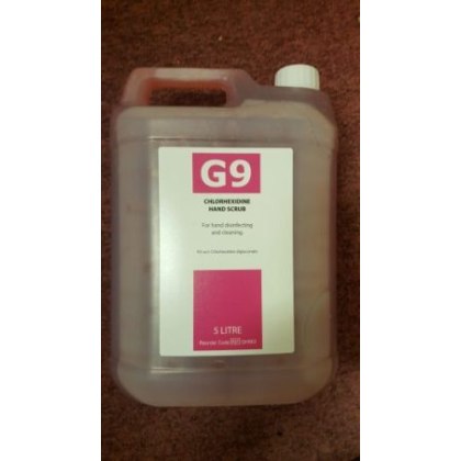 G9 Chlorhexidine Handscrub 4% 5 Litre