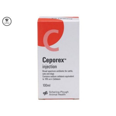 Ceporex 180mg/ml Injection 100ml, POM-V Ceporex 180mg/ml Injection 100ml, POM-V