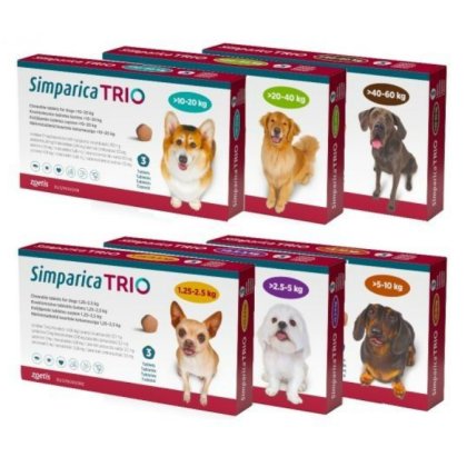 Simparica Trio Chewable Tab 3s, POM-V