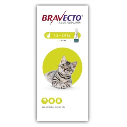 Bravecto Spot On Cat 1 dose POM-V