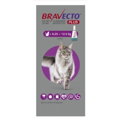 Bravecto PLUS Spot On for Cats. 1 dose POM-V