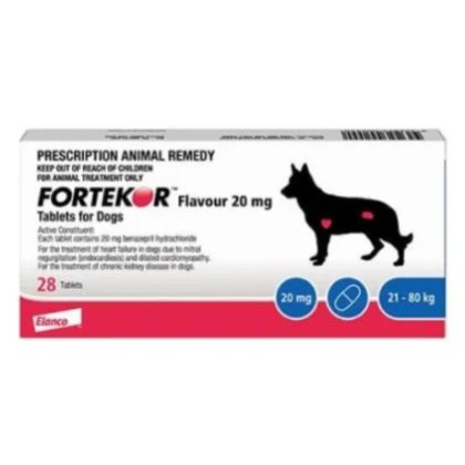 Fortekor Flavour tablets for cats and dogs. POM-V