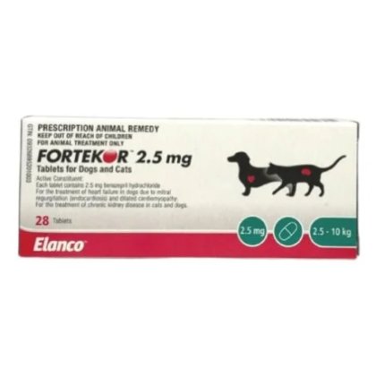 Fortekor Flavour tablets for cats and dogs. POM-V