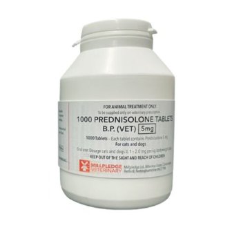 Prednisolone Tabs B.P Vet 1mg & 5mg POM-V