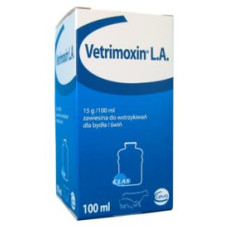 Vetrimoxin LA 150mg/ml 100ml, POM-V