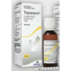 Thyronorm 5 mg/ml Oral Solution for Cats , POM-V Thyronorm 5 mg/ml Oral Solution for Cats , POM-V
