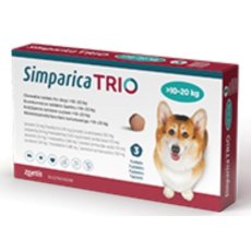 Simparica Trio Chewable Tab 3s, POM-V