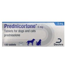Prednicortone 5 mg Tablets for Dogs and Cats POM-V
