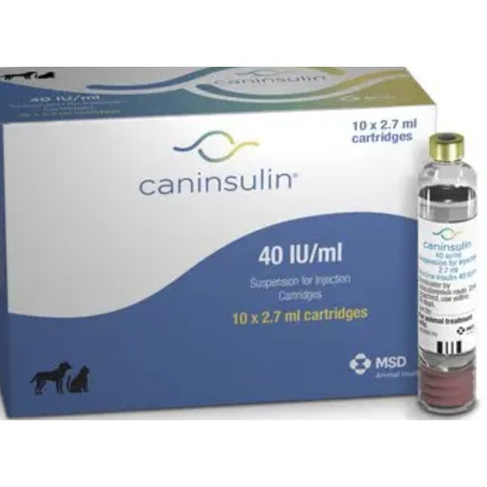 CANINSULIN VETPEN CARTRIDGES 2.7ml x 10 POMV (fridge) Farm Vet Supplies