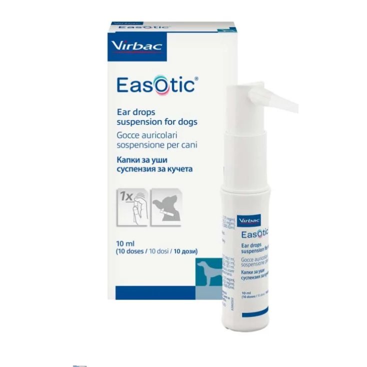 Easotic Ear Drops Suspension for Dogs Multidose 10ml, POM-V Easotic Ear Drops Suspension for Dogs Multidose 10ml, POM-V